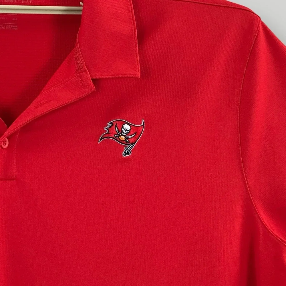 Tampa Bay Buccaneers Nike NFL On Field Dri-Fit‎ Polo Men's 3XL Red Short Sleeves